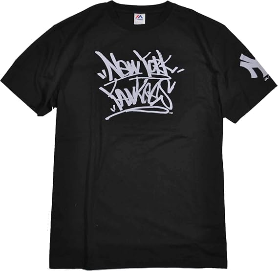 Amazon ヤンキース Tシャツ 半袖 天竺 ローマ文字プリント Majestic マジェスティック Tシャツ カットソー 通販
