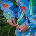HZXVic Toddler Boys Raincoat Waterproof,Lightweight Kids Rain Poncho Jacket Windbreaker Outwear Coat (Blue,4T)