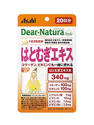 アサヒグループ食品 ディアナチュラスタイル はとむぎエキス 40粒入 20日分 × 25個セット商品画像