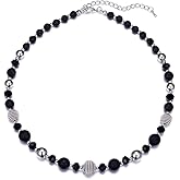 Beaded Strand Pearl Choker Necklace - Fashion Jewelry Birthday Gifts For Women