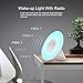 Sunrise alarm clock wake-up light Asahi analog light alarm clock bed lamp multi-color conversion alarm function (white)
