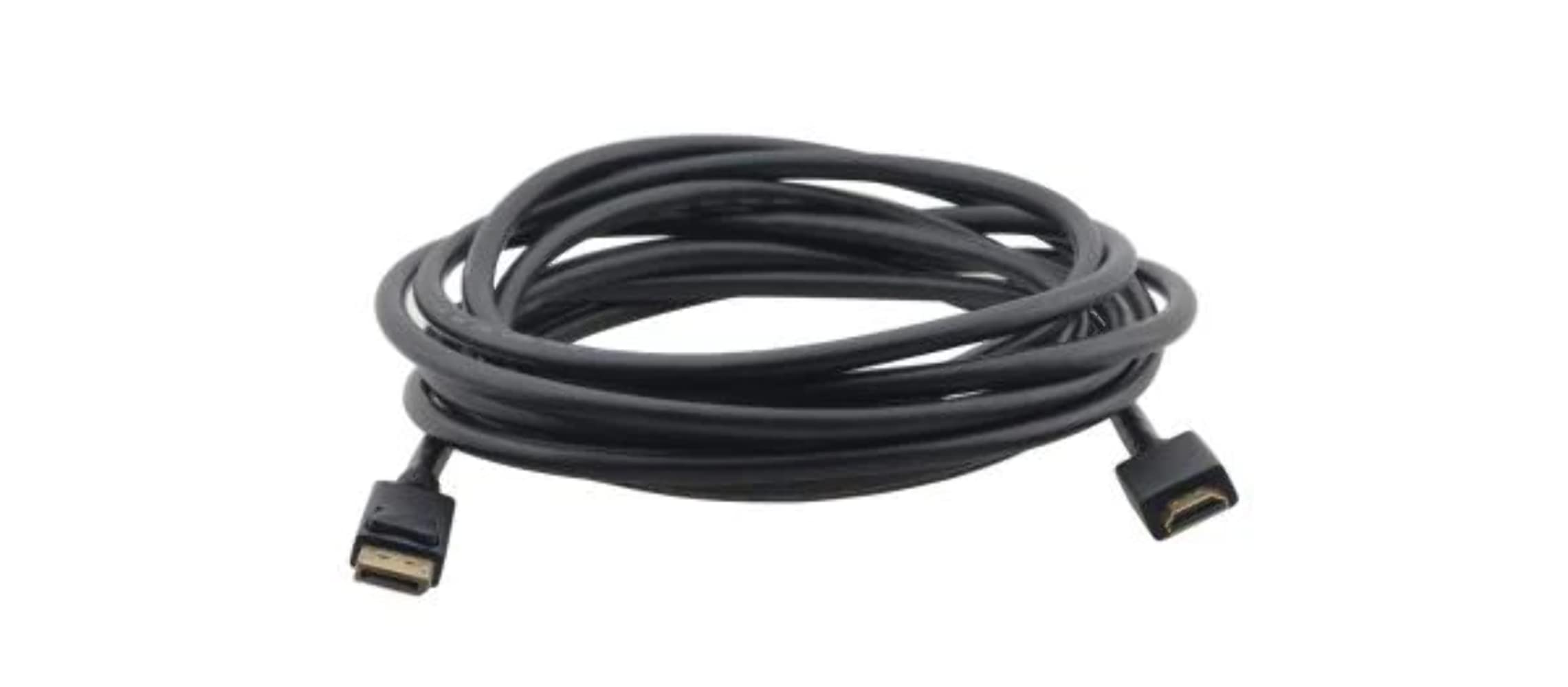 Kramer Electronics DisplayPort (M) to HDMI (M), 4.6 m Black - Video Cable Adapters (4.5 m, 4.6 m, DisplayPort, HDMI, Gold, Black, Male/Male)