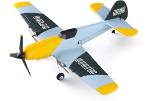 VilogaRC RC Plane Ready to Fly for Beginners, 2.4Ghz 3 Channels BF109 Remote Control Airplanes with Gyro Stabilization System, Micro RC Plane Fighter for Adults and Teens
