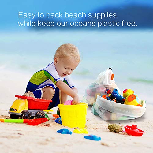 5 Reusable+Produce+Lightweight+Washable+Drawstring