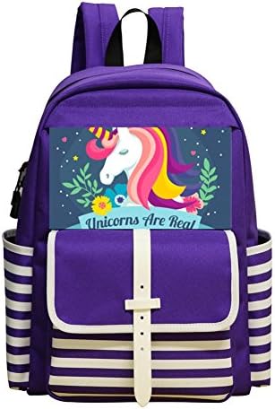 Unicorns Are Real Children Backpack Student School Bag Teens Shoulder Handbag
