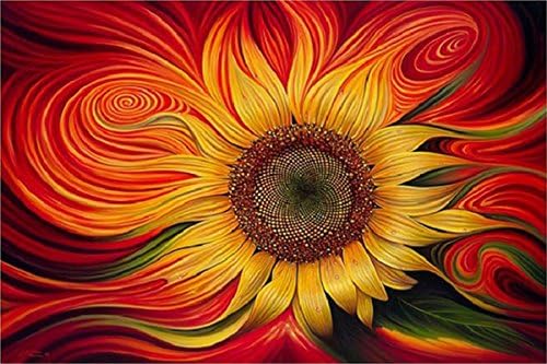 ZHENC 5D DIY Square Diamond Painting Drawing Crafts Fantasy Sunflower Embroidery Needlework Full Drill Decor Cross Stitch Kits