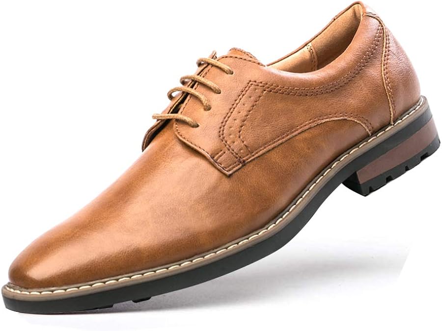 GOLAIMAN Mens�s Dress Shoes Lace up Oxford Plain Toe