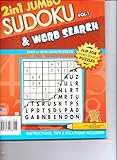 Paperback 2 in 1 Jumbo Sudoku & Word Search Puzzles Volume 1 Book