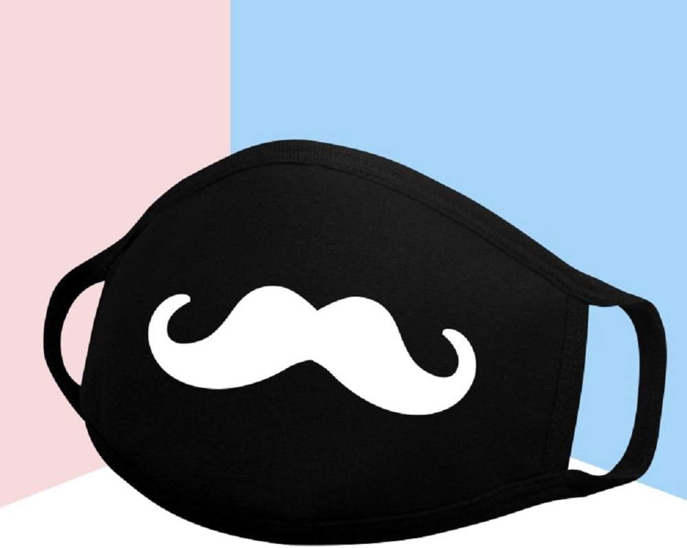Anti Pollution Dust PM2.5 Mouth Mask Washable and Masks for Children Men and Women (Black-Mouth)
