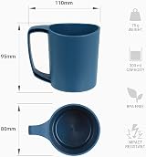 Lifeventure Ellipse Reusable 4-Piece Tableware Set Navy view 6
