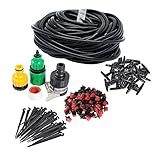 82FT Micro Drip Irrigation System Sprinkler Plant Watering Irrigation Kit for Outdoor, Flower, Lawn, Patio, Garden