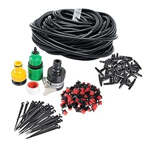 82FT Micro Drip Irrigation System Sprinkler Plant Watering Irrigation...