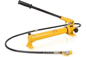 LCyindu Manual Hydraulic Hand Pump 900cc 10000Psi Portable Hydraulic Cylinder Single Acting for Separate Type Hydraulic Tools, Hydraulic Lifting Pump, CP-700