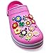 100 Pack 3D Shoe Charms for Croc Shoes & Jibbitz Bands Bracelet Wristband, Charms for Croc