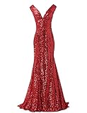 GRACE KARIN® Sequined Sparkle Evening Prom Dress Full Length CL6052 (Multi-Colored)