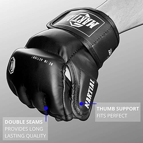 Guantes-Martial-de-MMA-con-Acolchado-Ideal-Guantes-de-Boxeo-para-una-Alta-Estabilidad-de-la-muneca-Guantes-de-Pelea-de-Larga-Durabilidad-para-Artes-Marciales-Boxeo-Sparring