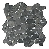 Grey Mosaic Tile 1 sq.ft. (Mesh Mounted)