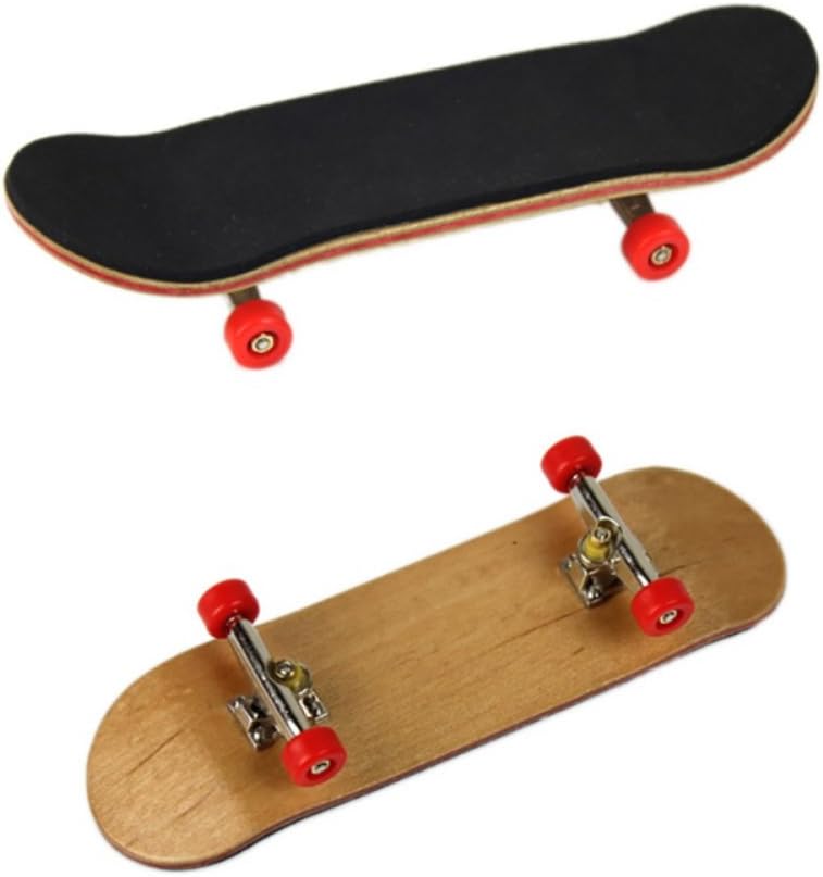 Gyratedream Professional Carrying Wheels Skid Pad Maple Wood Finger Skateboard Fingerboard Novelty Toy