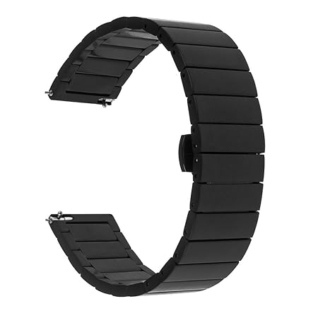 TRUMiRR Kompatibel mit Galaxy Watch Active 40mm/Galaxy Watch 42mm Armband, 20mm Quick Release Uhrenarmband Edelstahl Metall E