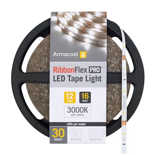 Armacost Lighting 141230 RibbonFlex Pro Tape Light 30 LEDs/m Strip Light, 3000K, 16.4 ft