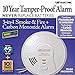 USI - (2 Pack) MIC1509S 3-in-1 Hardwired Fire and Carbon Monoxide Smart Alarm with 10 Year Sealed Battery