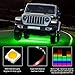 AMBOTHER Car Neon Underglow Lights Waterproof RGB LED Strip Light Multi-colored Underbody Exterior Lighting Kit with Music Mode, Wireless Remote Control, Adjustable Brightness, DC 12V, 4 Pcsthumb 4