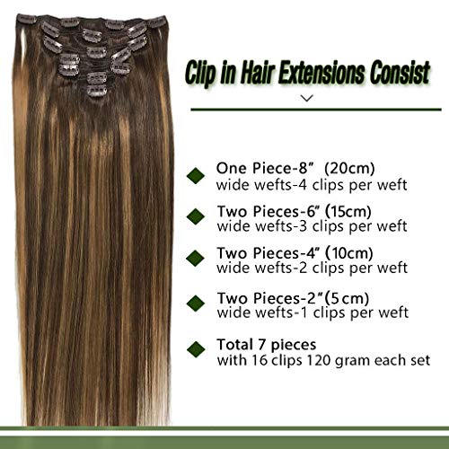 GOO GOO Clipin Hair Extensions for Women, Soft & Natural, Handmade
