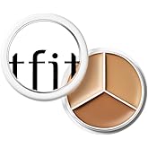 TFIT 3 Color Concealer Cream Palette Full Coverage 0.52 Ounce 01 Neutral | Hides Dark Circles, Blemishes &amp; Facial Redness; Waterproof &amp; Sweat Resistant; All-Day 12HR Wear; Silky Non-Creasing Finish