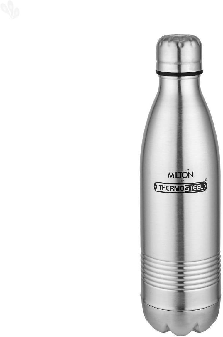 Milton Thermosteel Duo Hot & Cold bottle 1000 ml - Vacuum Thermos Flask Silver Color