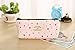 BcPowr 5pcs Multifunctional Portable Flower Floral Canvas Pen Holder,Purse Pouch Bag,Pen Bag Cosmetic Bag