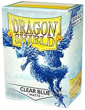 Arcane Tinmen ApS ART11033 Dragon Shield Matte: Clear Blue (100 Stück) limitiert, Mehrfarbig