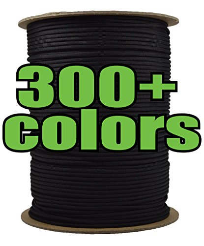 BoredParacord Brand 550 lb Paracord - 1000 ft. Spools - Over 300 Colors