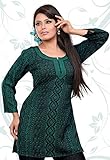 India Tunic Top Kurti Womens Printed Blouse Indian Clothing
