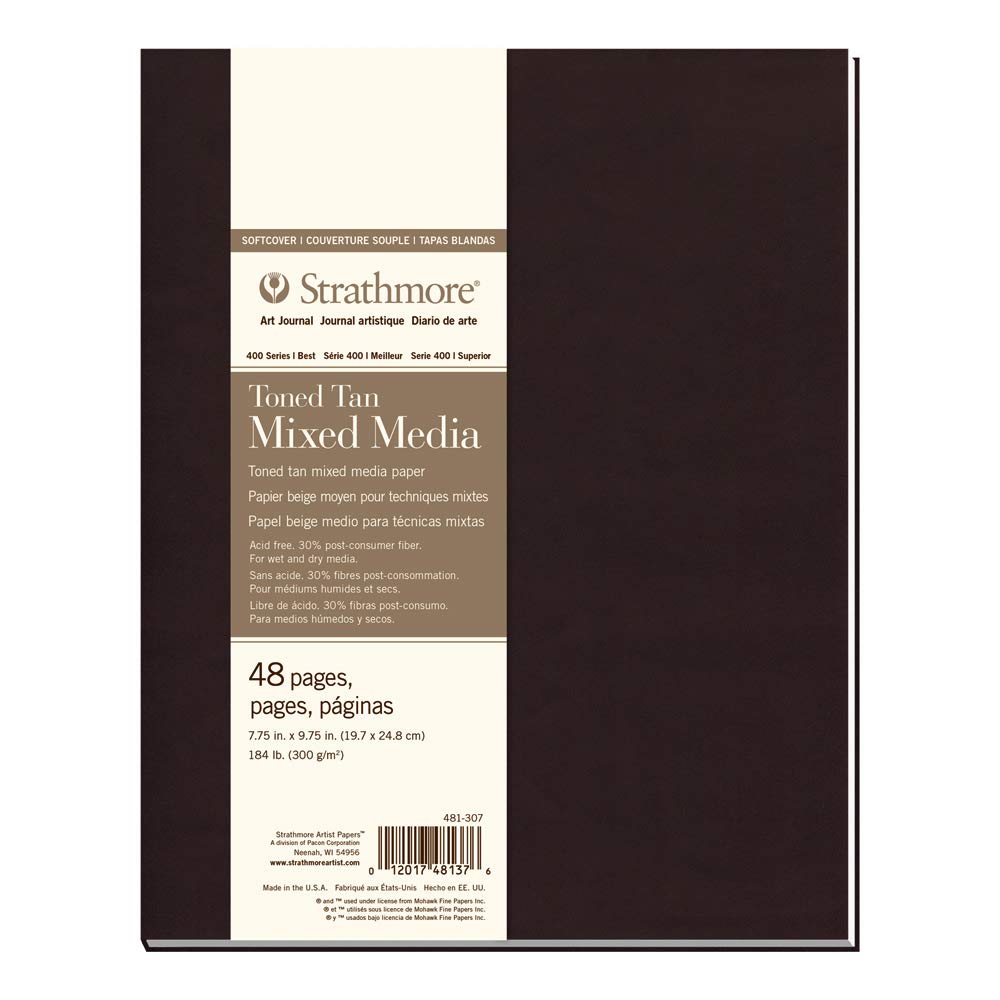Strathmore Art Journal. Soft Cover, 7.75x9.75, Toned Tan