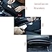 KOBWA generic001 Car Seat Side Drop Catcher Tray, Gap Filler Stop Between Car Seat and Console, Includes Sticker, Pocket Organizer Caddy for Wallet/Phone/Coins, PU Leather, Black, Pack of 2