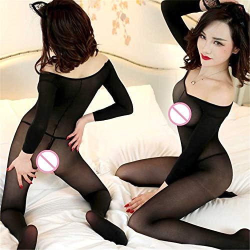 Easily Toys Thrusting Feel at Ease Voor Vrouwen Hot Greaty Bodystocking Transparante Verleiding Bodysuit Lingerie Turnpakje Pyjama Womanizer Game Zwart,vibratos Adllt Nice Woman