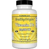 Healthy Origins Vitamin D3 10,000 IU (Non-GMO), 360 Softgels