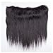 QinMei Hair Brazilian Straight Hair Bundles with Frontal Closure Ear to Ear Lace Frontal Closure with Bundles 8A Brazilian Virgin Hair Frontal with Baby Hair Natural Black Color (18 20 22+16 Frontal)