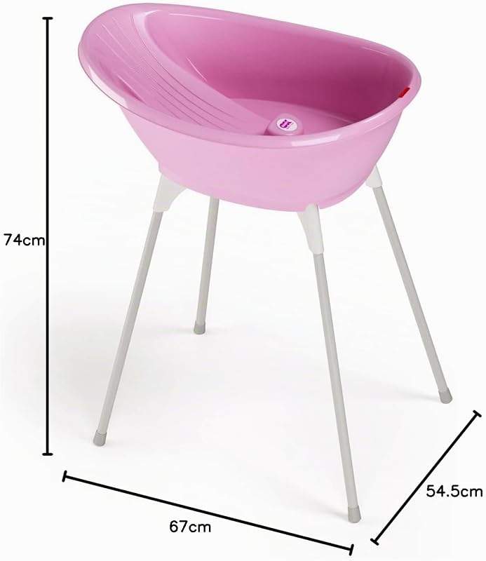 Kit Bella bañera más soporte - Perfecto para la hora del baño desde 0-12 meses - Rosa