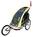 Allen Sports Premier 2-Child Aluminum Bike Trailer/Racing Stroller, Green/Grey