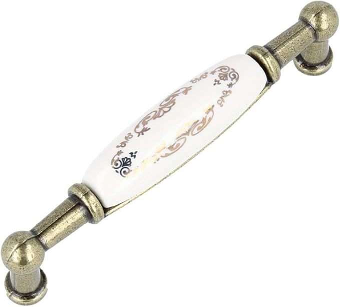Möbelgriff Schrankgriff Porzellan Küchengriff Metall Vintage
