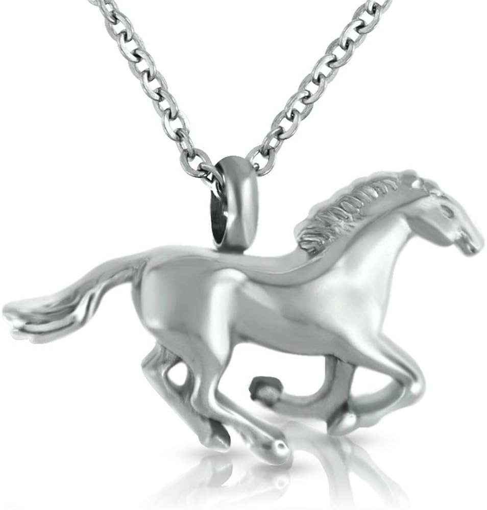Heartfelt Horse Cremation Jewelry Necklace Urn Memorial