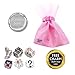 Pink Rhinestone Charms for European Charm Bracelets Stainless Steel Flowers Birds