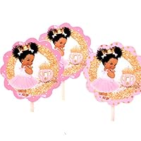 African American Princess Cake Toppers, Princess Cupcakes, Princess Birthday Cake Toppers