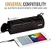 Waterproof Bluetooth Speaker, Alpatronix AX410 Portable Rugged Indoor/Outdoor 12 Watt Stereo Shockproof Wireless Speaker with Mic, Subwoofer & Carabiner for Cyclists, Smartphones & Computers - Black