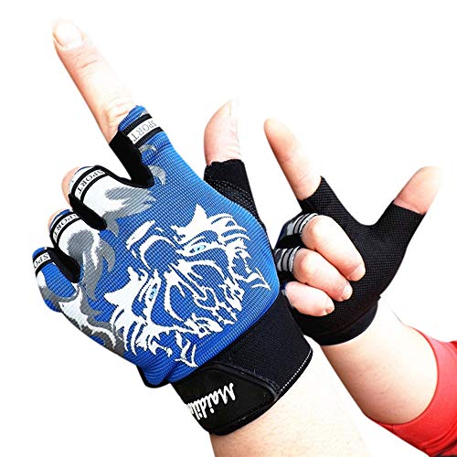 Sale! Teresamoon Antiskid Cycling Bike Gym Fitness Sports Breathable Wolf Head Gloves - Thumbnail 7