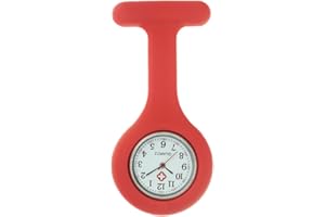 FOBTIME Silicone Pocket Brooch Clip Fob Medical Nurse Watch Pocket Clock Gift for Hospital Doctors Nursing Timepiece