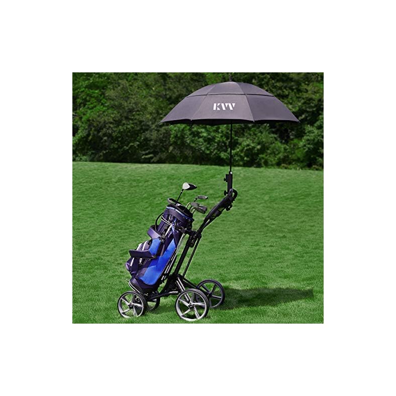 KVV 4 Wheel Foldable Golf Push Cartwith Super Strong & Lightweight