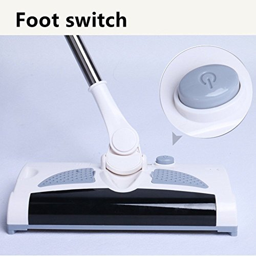 PowCube Cordless Sweeper, Rechargeable Floor and Carpet Sweeper with Cleaning Mop Cordless Floor Cleaner 2 in 1 Household Cleaning Machine