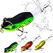 XFISHMAN Topwater-Bass Fishing-Lures 3.5in Bait Floating Rotating Tail Frog Poppers Lure for Bass Pike